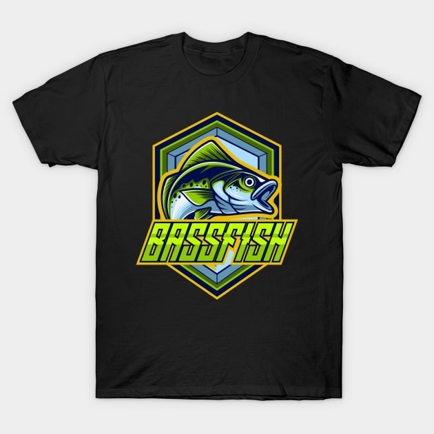 Bass Fish Esport 1.1 T-Shirt by Harrisaputra